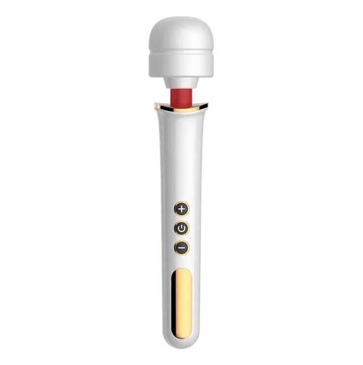 10 Frequency in-line Powerful Vibrating Charging Large Female Masturbation AV Wand