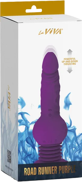 3-in-1 Road Runner Thrusting Rotating Powerful Vibrator Anal Dildo USB Sex Toy