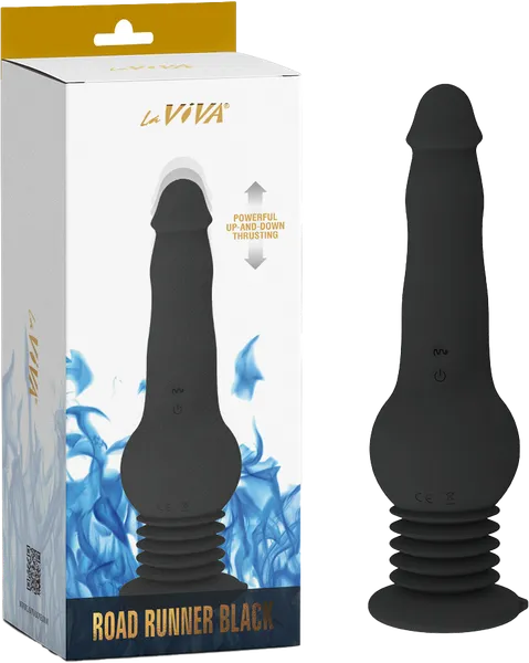 3-in-1 Road Runner Thrusting Rotating Powerful Vibrator Anal Dildo USB Sex Toy