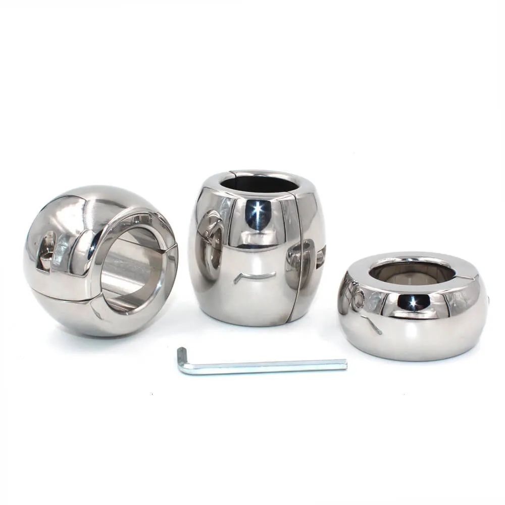 3 Size Stainless Steel Scrotum Penis Restraint Pendant Ball Stretcher