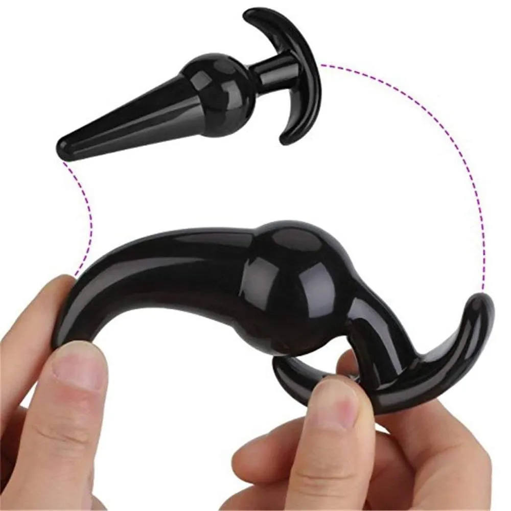 4-Pack Anal Plug Training Kit Butt Beads Unisex Bum Dildo
