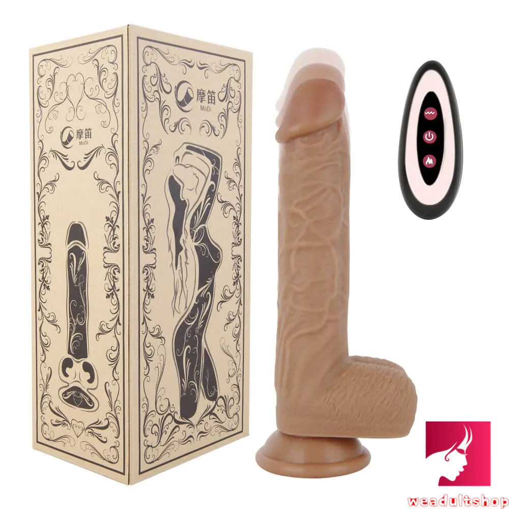 8.3in New Style Remote Heating Thrusting Vibrating Dildo