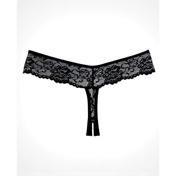 Allure Lingerie - Adore Chiqui Love Thong O/S (Black)