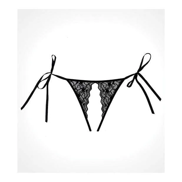 Allure Lingerie - Adore Lolita Crotchless Panty O/S (Black)