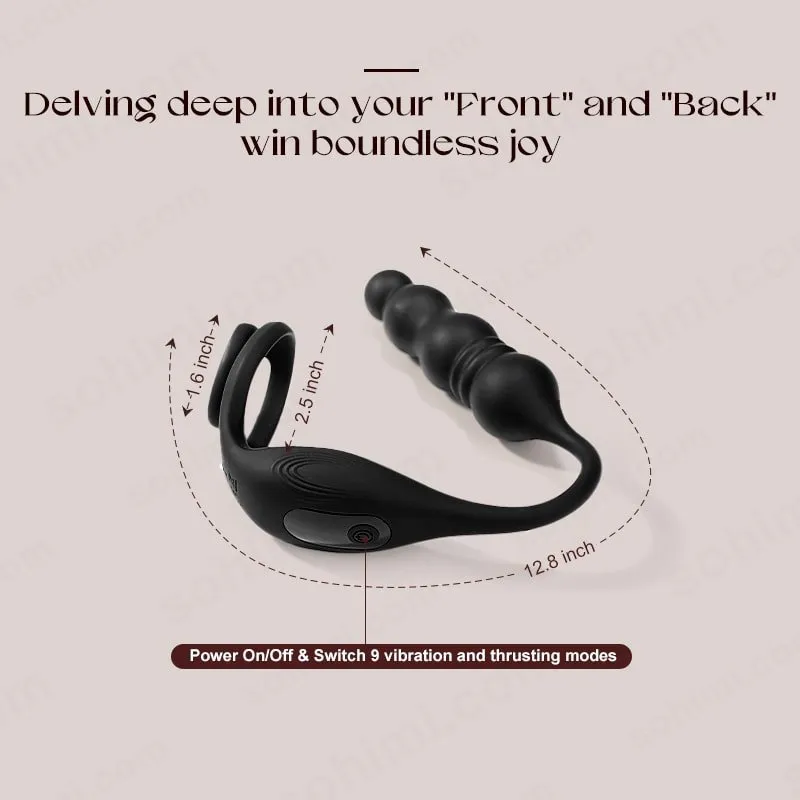 ARCHIE4| App Control Vibrating and Thrusting Anal Plug