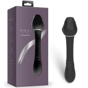 Ashella Vibes Rose Clitoral Sucking Stimulator Thrusting G-Spot Vibrator Sex Toy