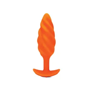 B-vibe Swirl Texture Plug Orange