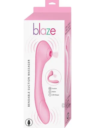 Blaze Bendable Suction Massager Pnk