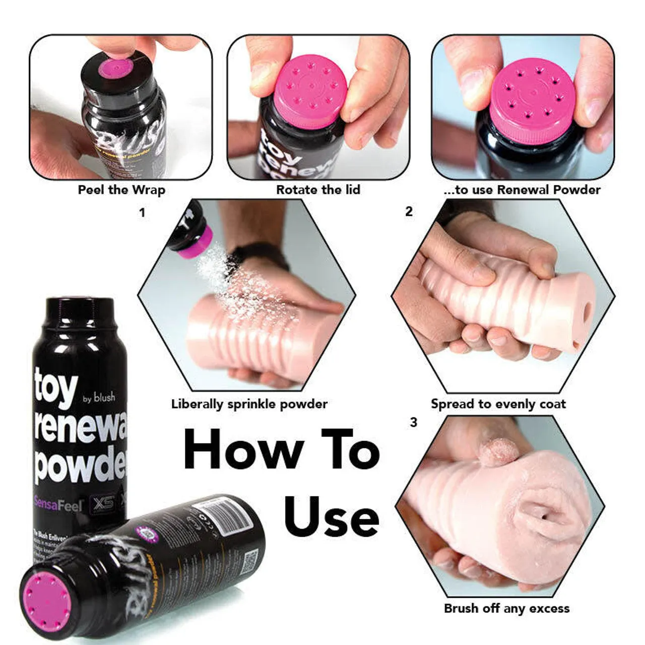 Blush Toy Renewal Powder for TPE TPR Toys