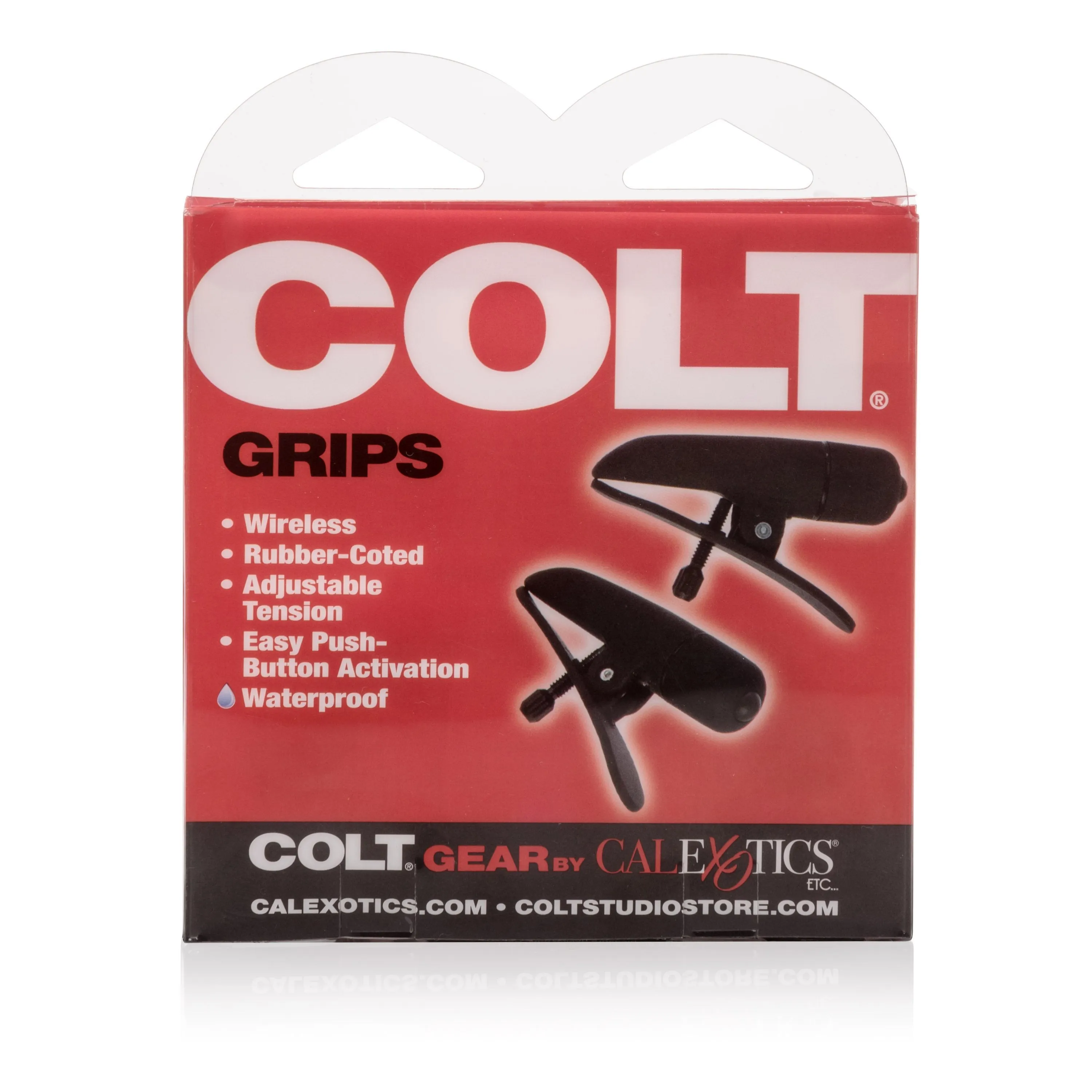 California Exotics - COLT Grips Vibrating Nipple Clamps (Black)