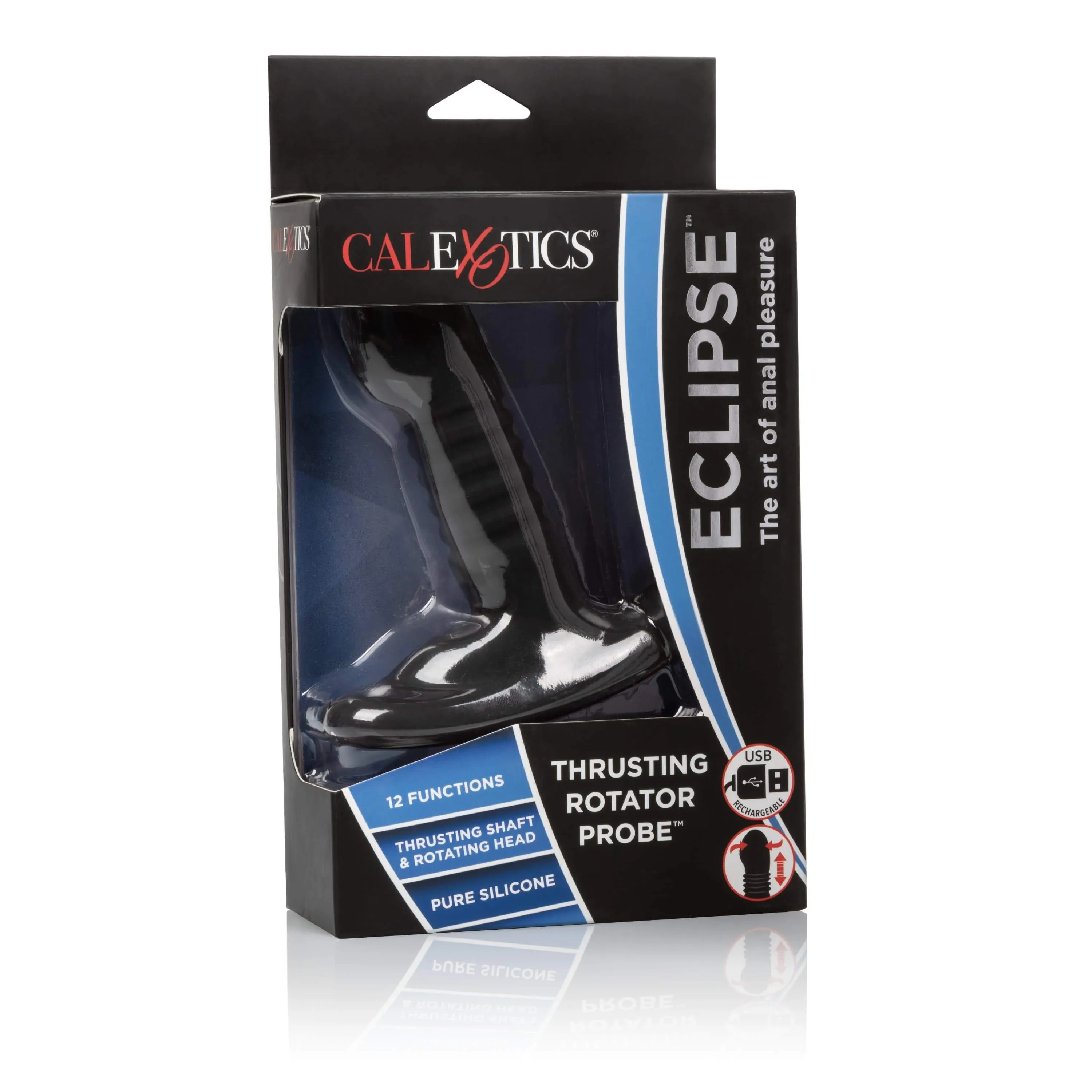 California Exotics - Eclipse Thrusting Rotator Probe Massager (Black)