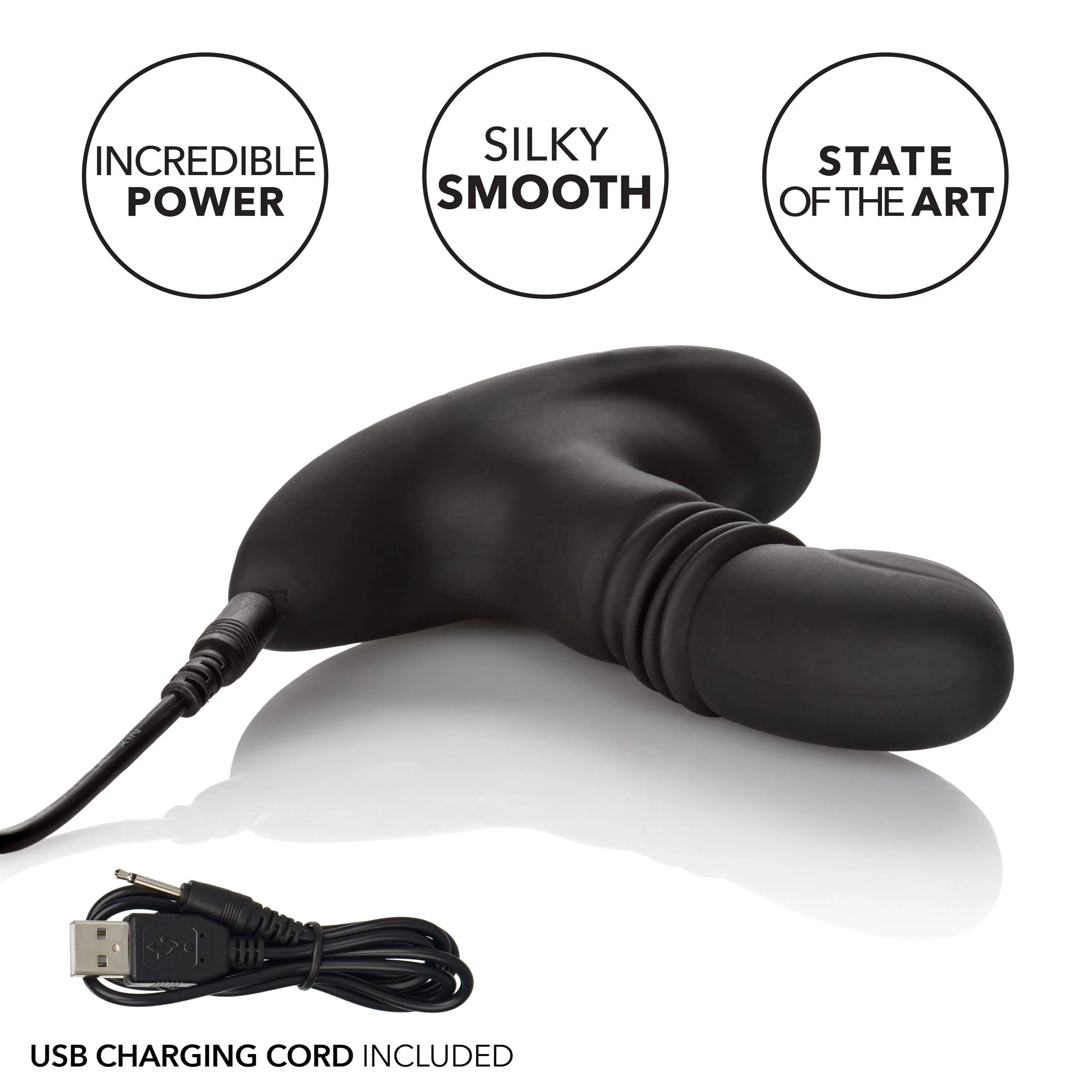 California Exotics - Eclipse Thrusting Rotator Probe Massager (Black)