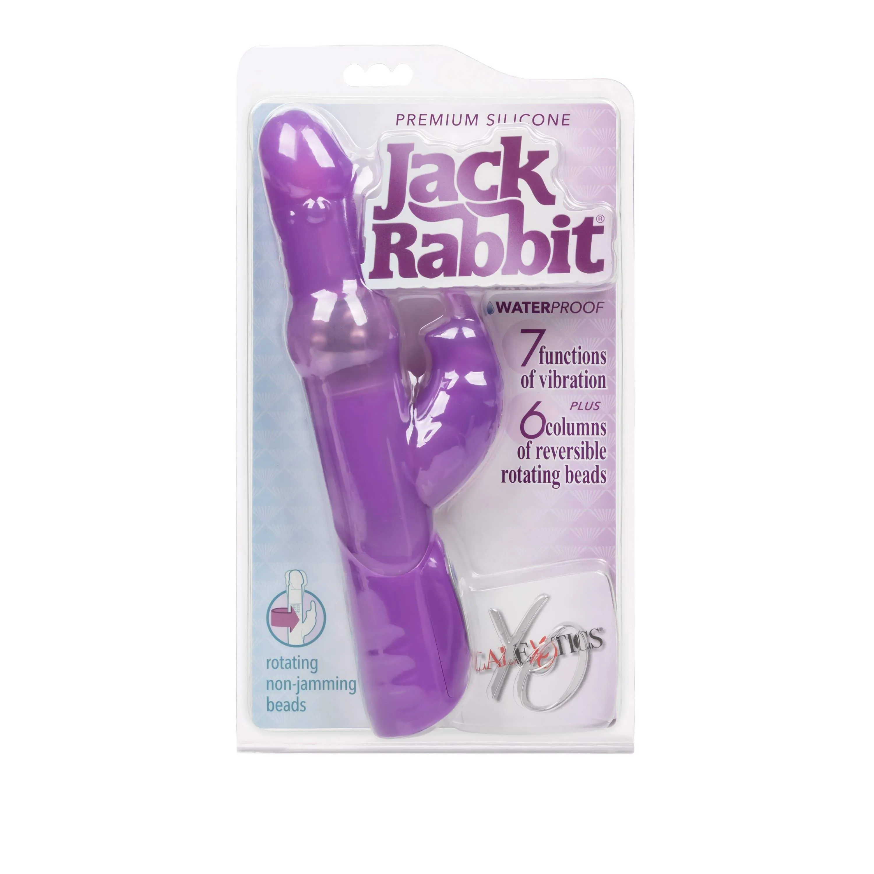 California Exotics - Jack Rabbit Premium Silicone Jack Rabbit Vibrator (Purple)