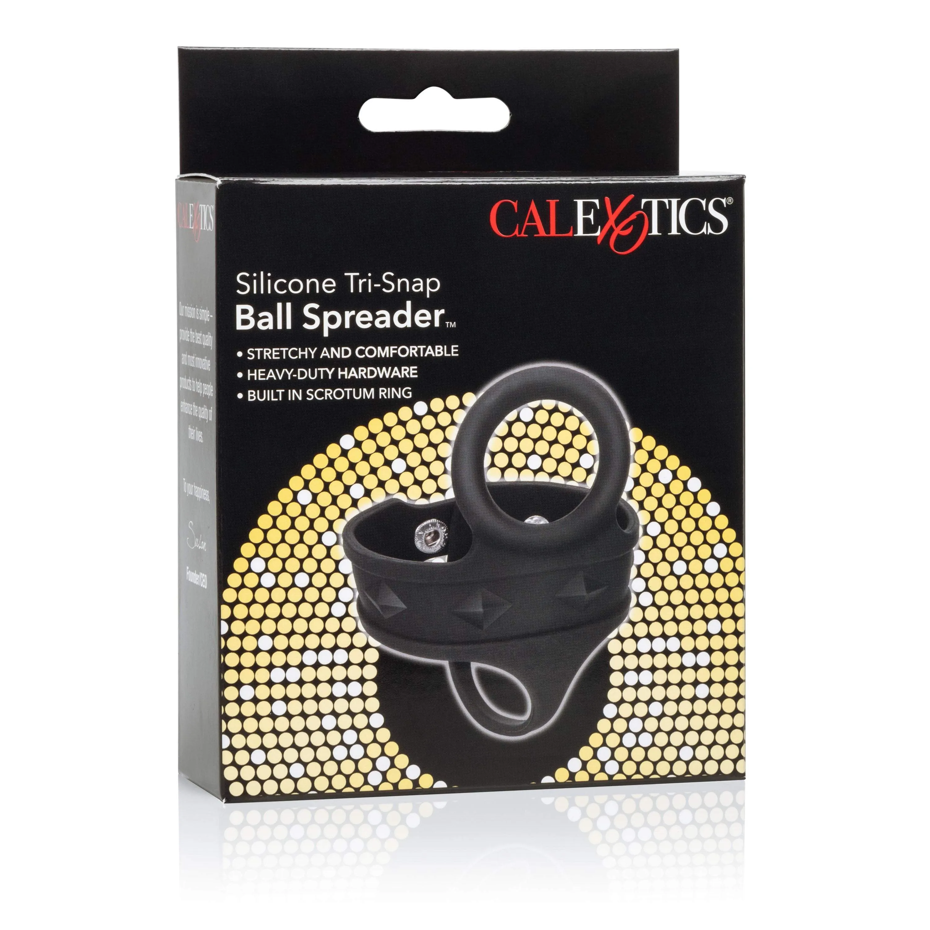 California Exotics - Silicone Tri Snap Ball Spreader (Black)