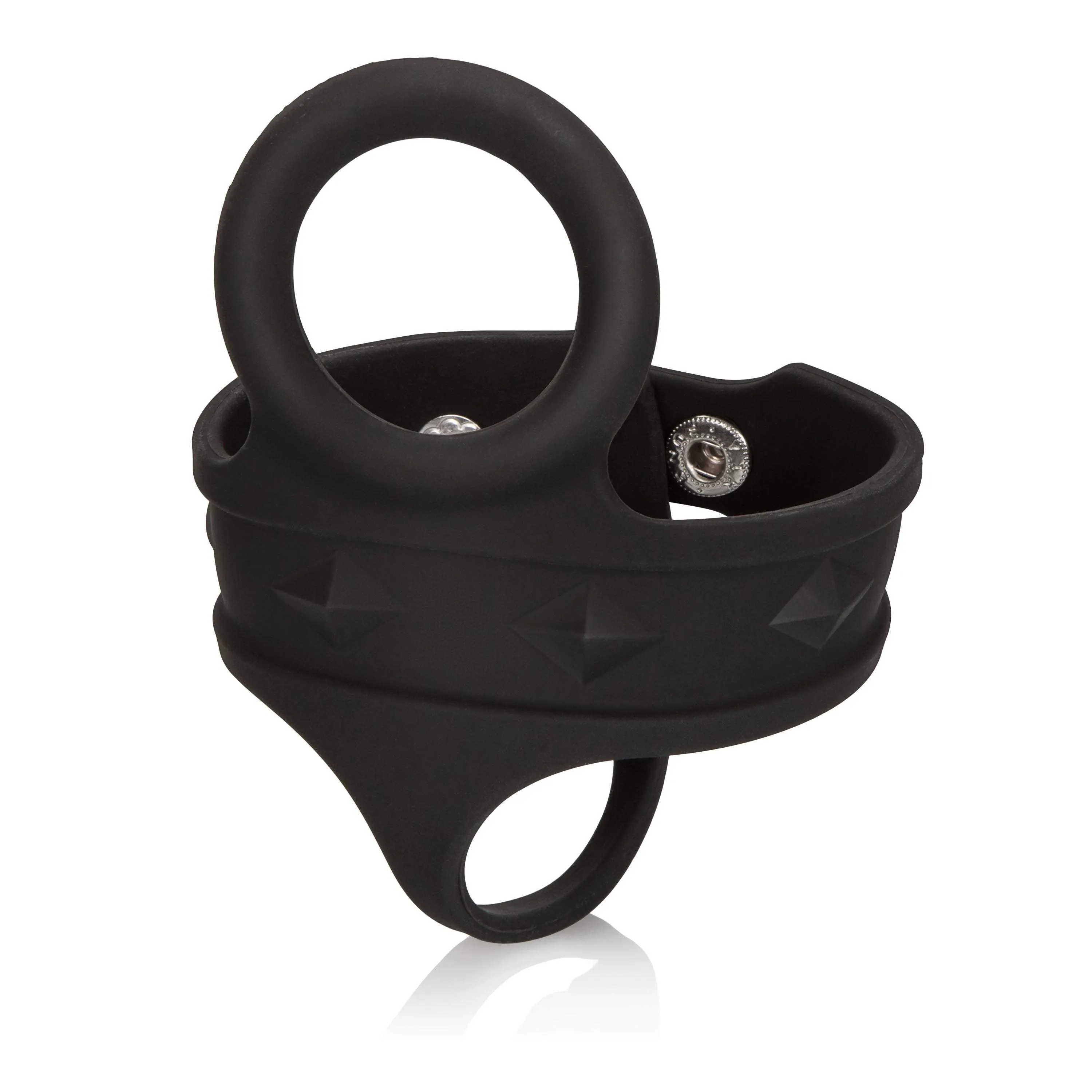 California Exotics - Silicone Tri Snap Ball Spreader (Black)
