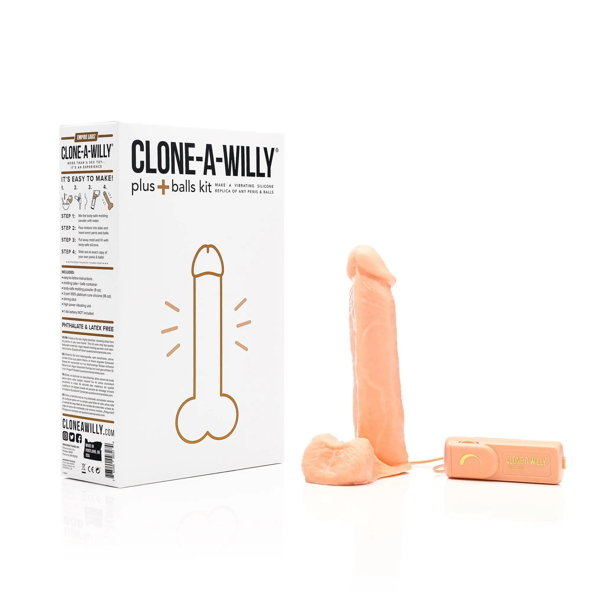 Clone A Willy With Balls Light Tone