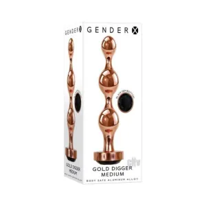 Gender X Gold Digger Medium Plug Rose Gold/black