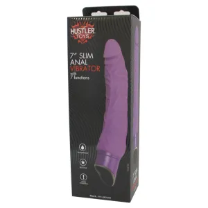Hustler 7in Slim Anal Vibrator w/7 Functions