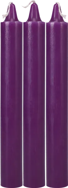 Japanese Drip Candles - 3 Pack - Purple