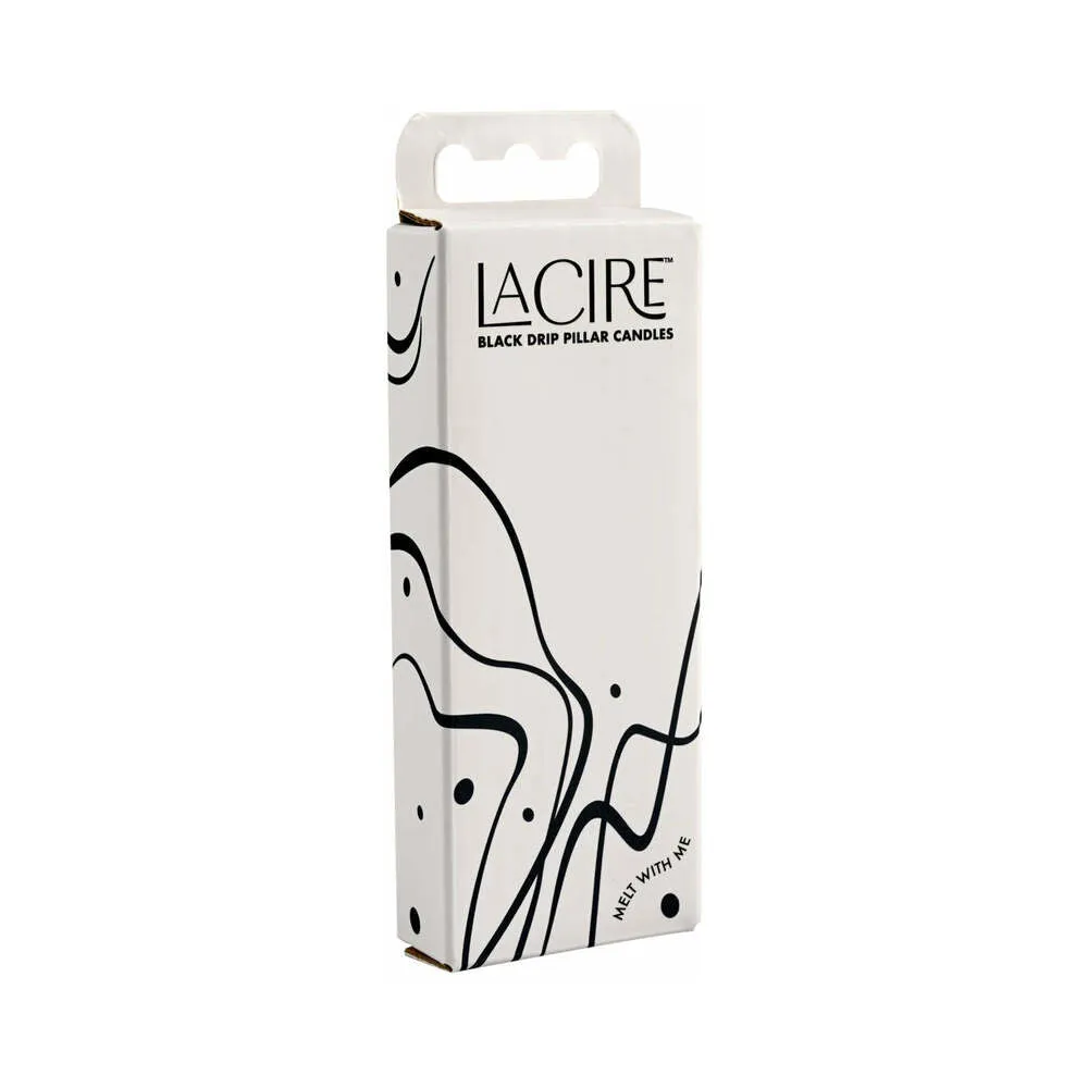 Lacire Drip Pillar Candles - Black