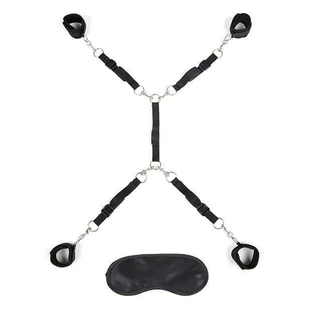Lux Fetish - 7 Piece Bed Spreader Playful Restraint System