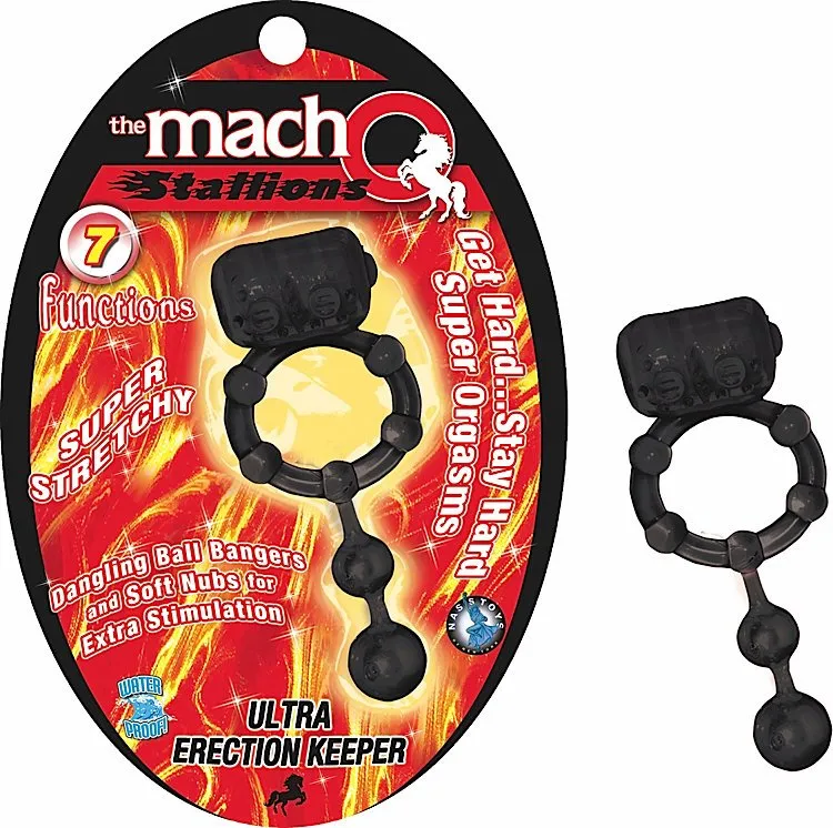 Macho Ultra Vib. Erection Keeper (Blk)