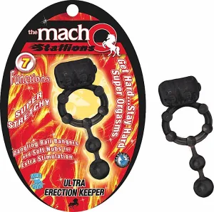 Macho Ultra Vib. Erection Keeper (Blk)
