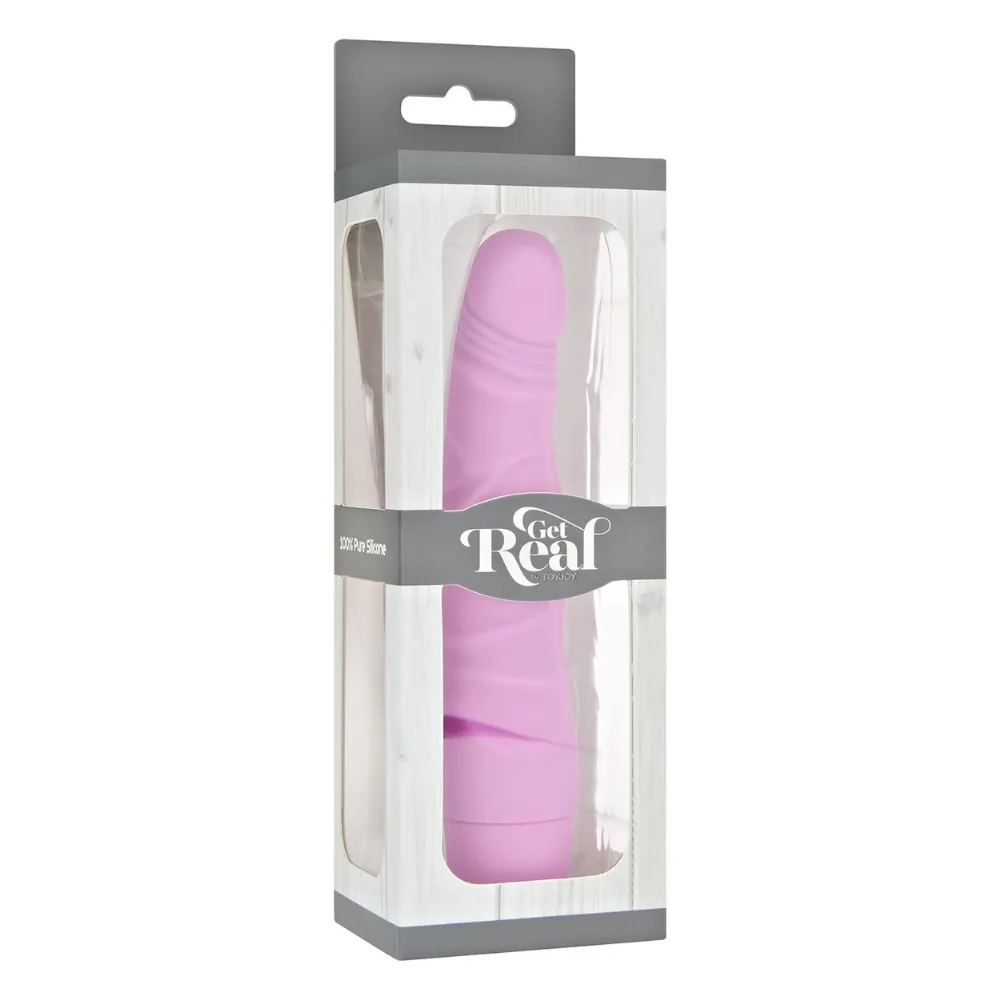 Mini Classic Original Silicone Penis Vibrator - Pink