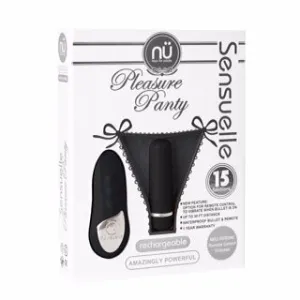 Nu Sensuelle Pleasure Panty Bullet w/Remote Control 15 Functions - Black