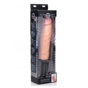 Onslaught XXL Vibrating Giant Dildo Thruster Beige