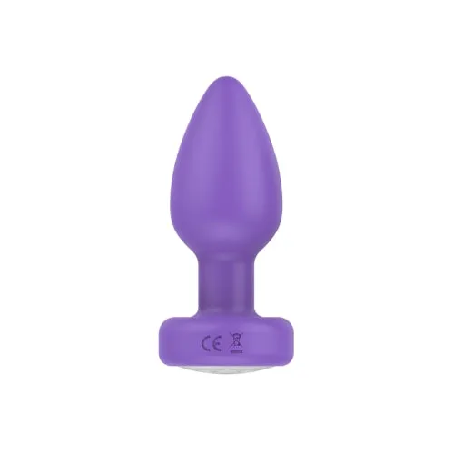 Pr17: VIBRATING PLUG W/ REMOTE - PURPLE