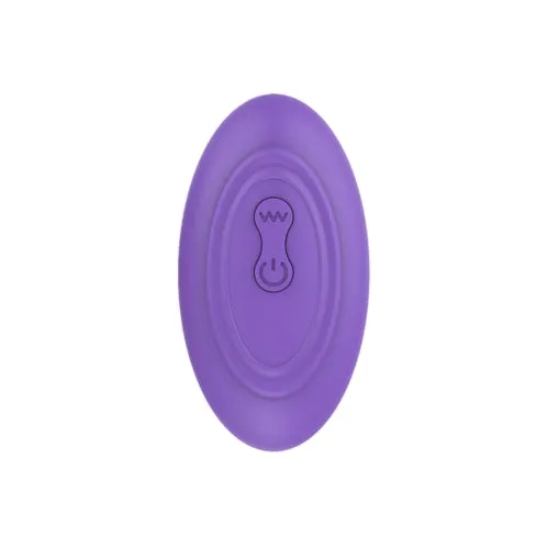 Pr17: VIBRATING PLUG W/ REMOTE - PURPLE