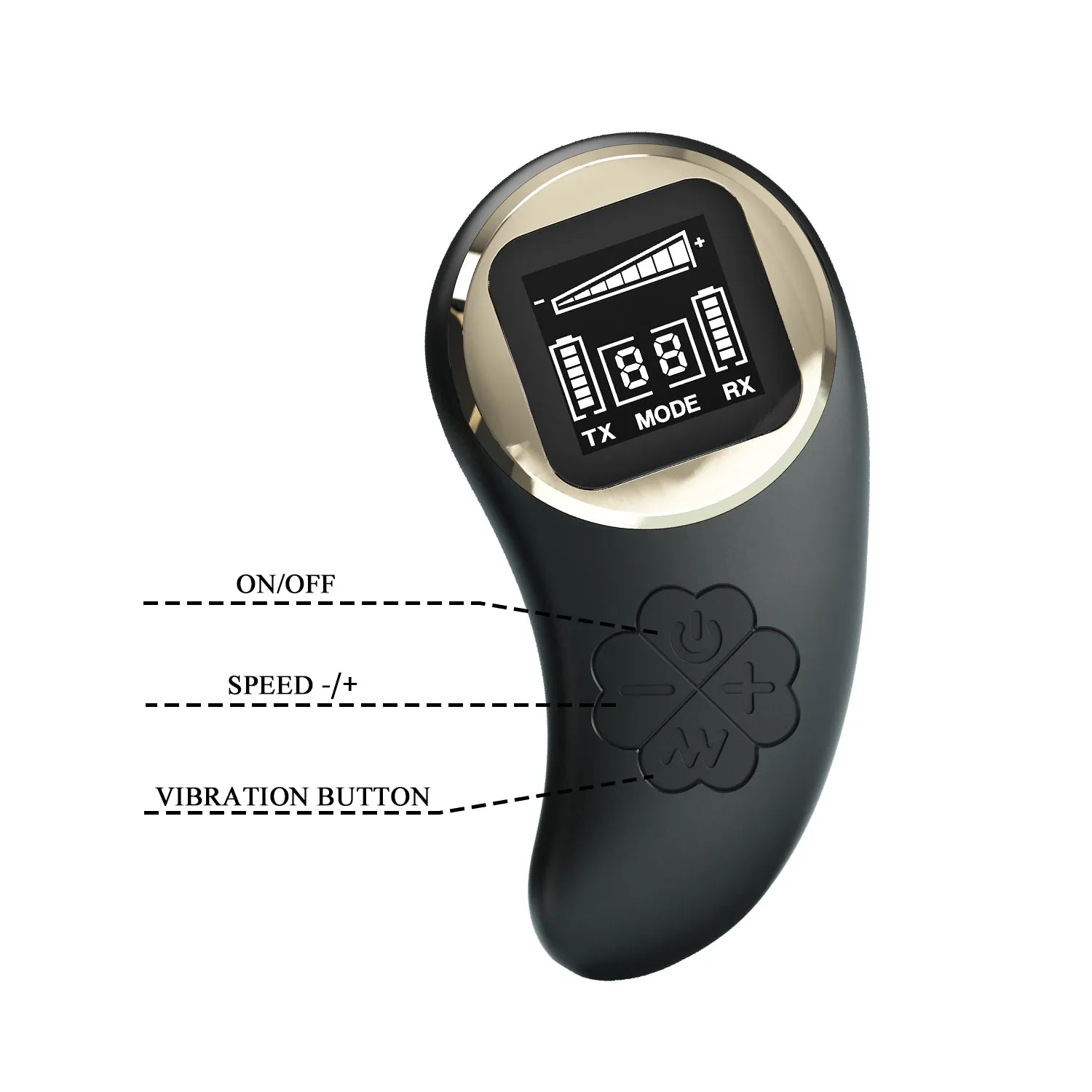 Pretty Love Nathan Remote Control LED Couples Vibrator USB Sex Toy