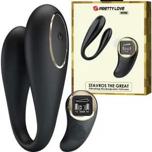 Pretty Love Nathan Remote Control LED Couples Vibrator USB Sex Toy