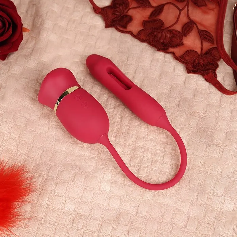 REDLIPS| 4 in 1 Licking Sucking Flapping and Vibrating G-Spot Clit Stimulator