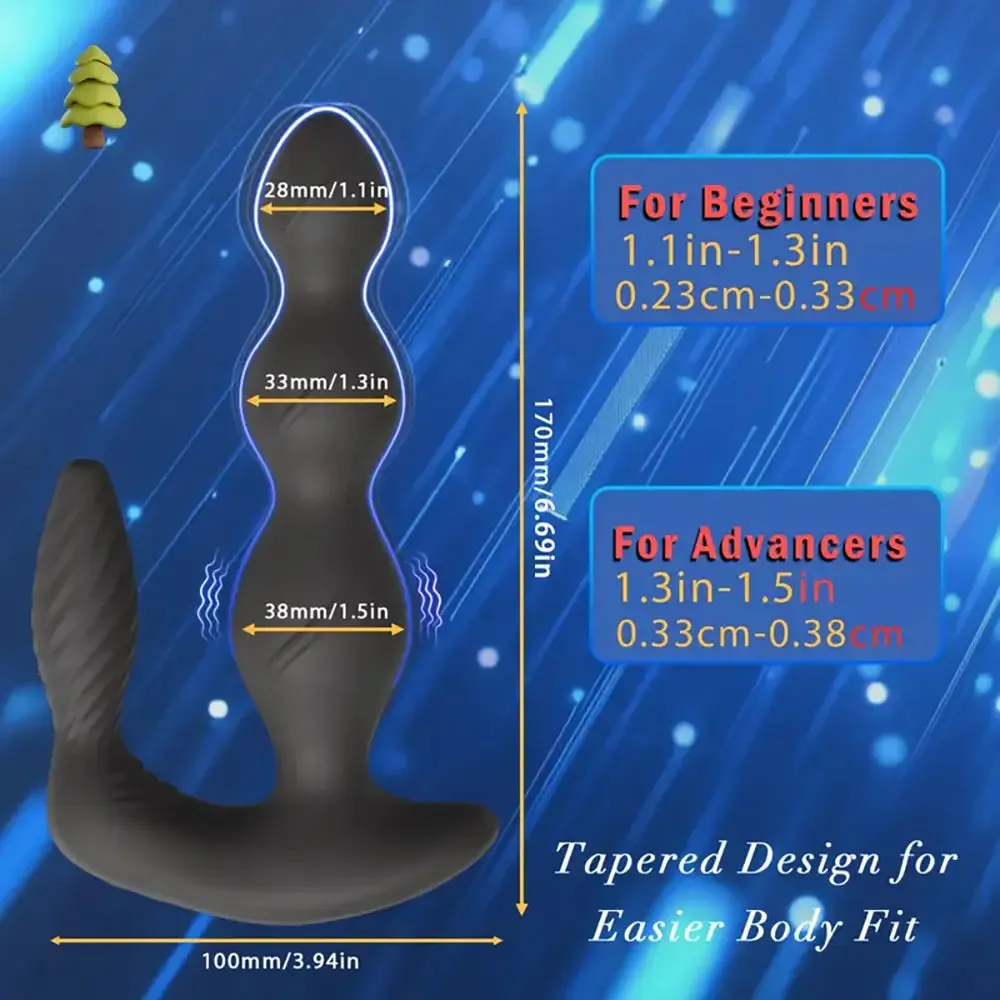 Remote Control Anal Sex Toy Vibrating Butt Plug Women Masturbator