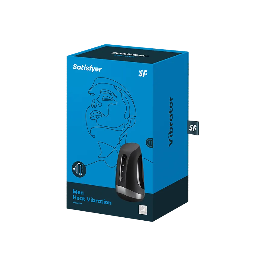 Satisfyer - Men Heat Vibration Masturbator (Black)