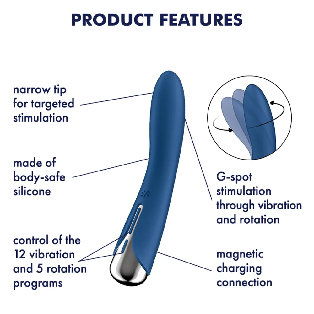 Satisfyer Spinning Vibe 1 ROTATING G-Spot Vibrator USB Unisex Personal Sex Toy