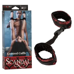 Scandal Control Cuffs Red & Black Adjustable wrists or ankles