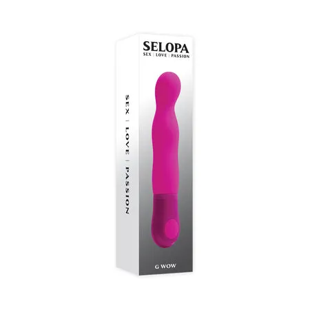 Selopa G Wow Vibrating Vibrator Battery Silicone Pink