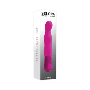 Selopa G Wow Vibrating Vibrator Battery Silicone Pink