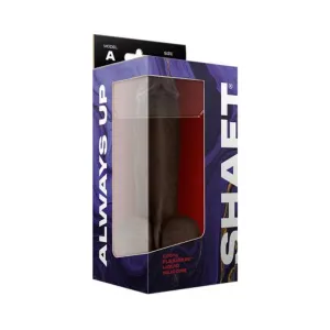 Shaft Model A Liquid Silicone Dong With Balls 8.5 In. Mahogany