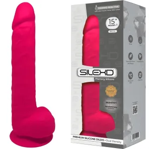 Silexd 15 Realistic Dildo 38cm Giant Dong Balls Suction Cup PINK