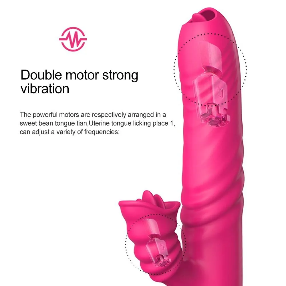 Tongue Rotating Thrusting Heating Sucking AV Wand