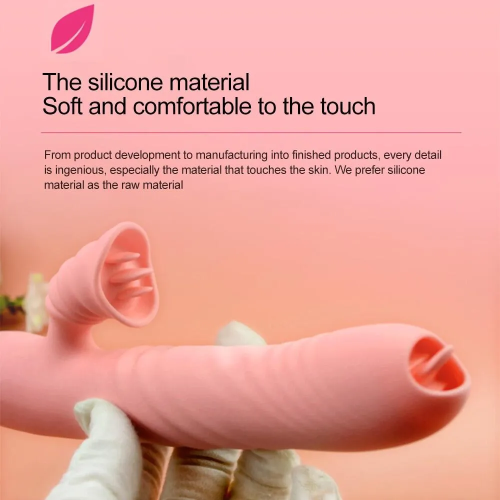 Tongue Rotating Thrusting Heating Sucking AV Wand