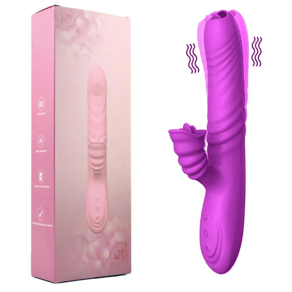 Tongue Rotating Thrusting Heating Sucking AV Wand