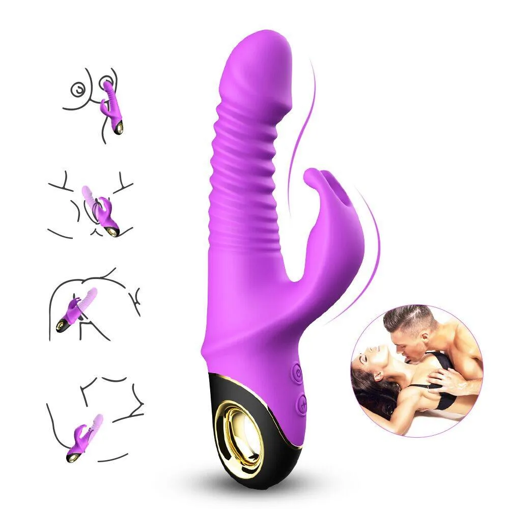 USK-V09 Thrusting Revolving Vibrating Rabbit Vibrator