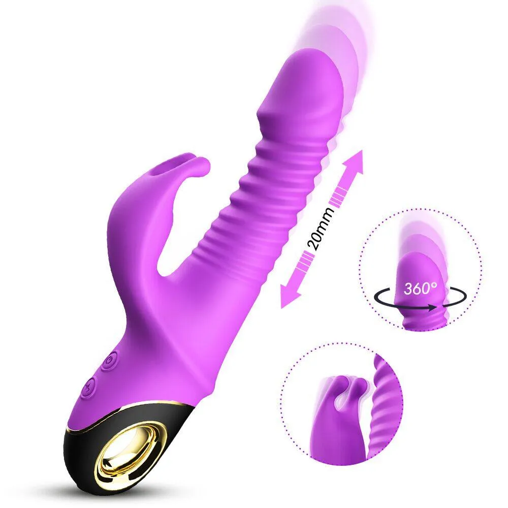 USK-V09 Thrusting Revolving Vibrating Rabbit Vibrator