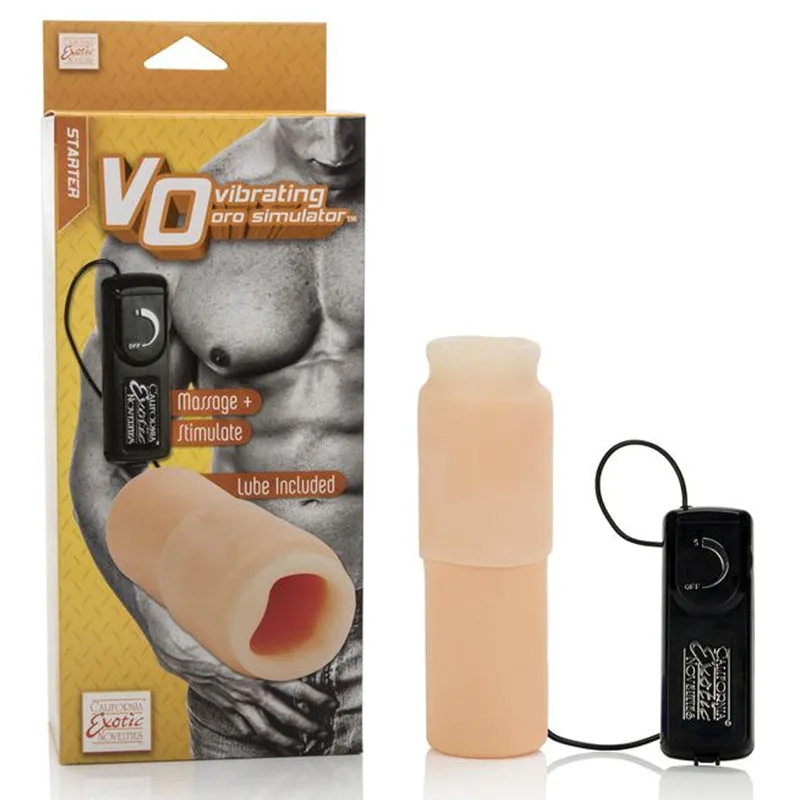 Vibrating Oro Simulator Penis Sleeve