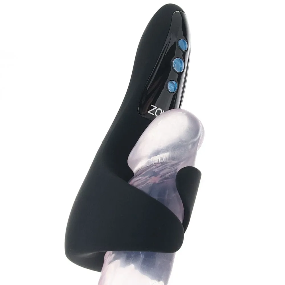 Zolo - Edgemaster Squeezable Vibrating Masturbator (Black)